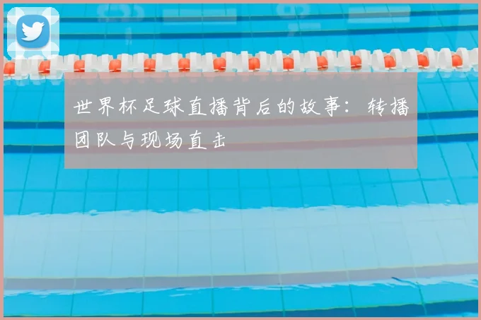 世界杯足球直播背后的故事：转播团队与现场直击